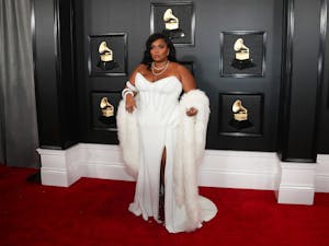 Lizzo arrives for the 62nd Grammy Awards at Staples Center in Los Angeles on Sunday, Jan. 26, 2020. Photo courtesy of Allen J. Schaben/Los Angeles Times/TNS
