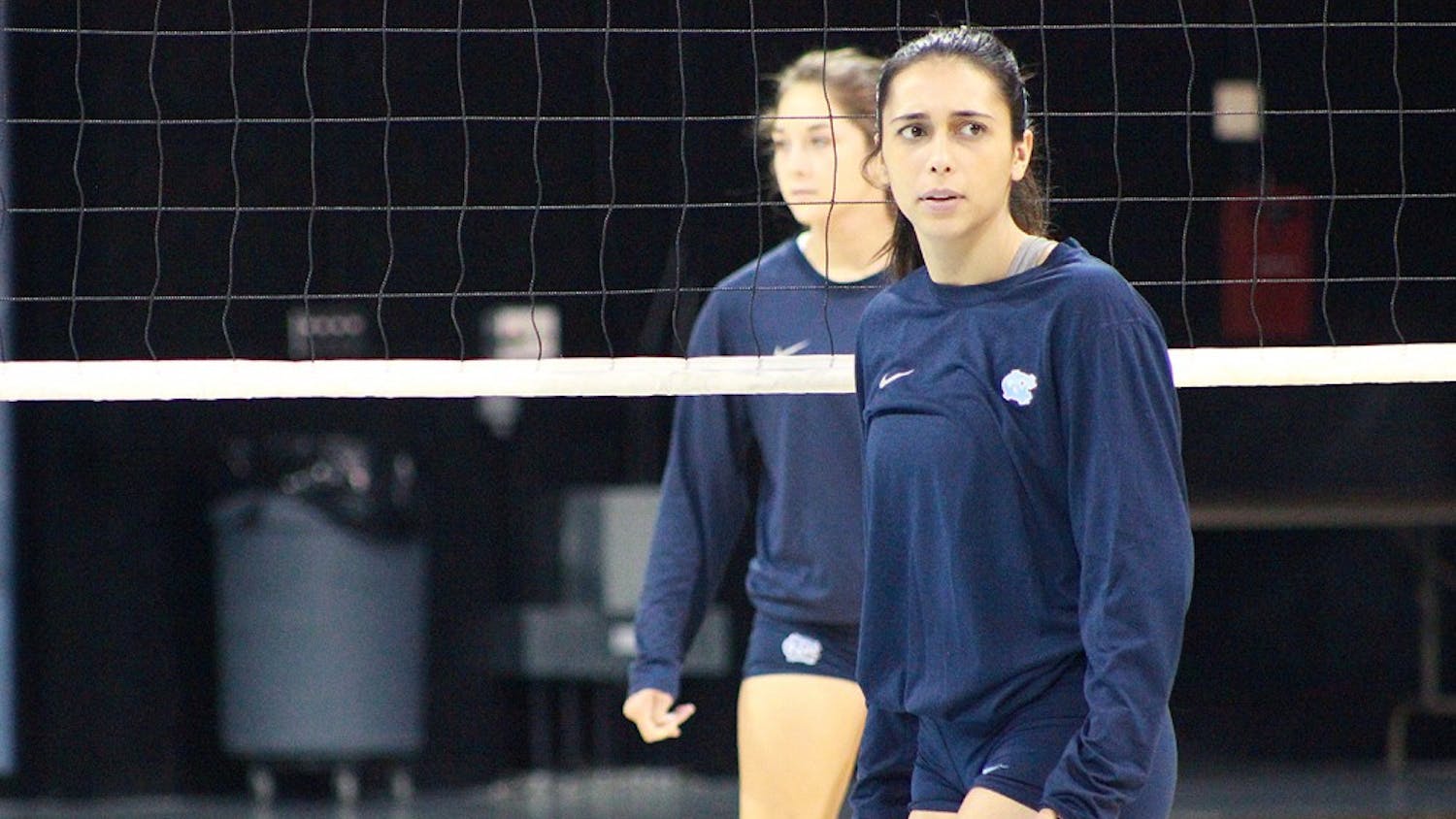 Ece Taner, a senior varsity  member of the Carolina Volleyball team, pictured on Tuesday evening in Carmichael Arena.