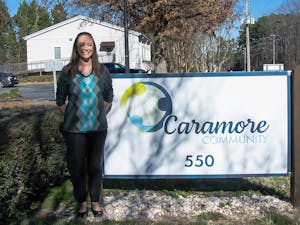 Director of Admissions and Outreach Abbie Vaughn of Caramore Community, a non-profit organization that provides support programs for adults that struggle with mental health, is pictured on Tuesday, Jan. 24, 2023.