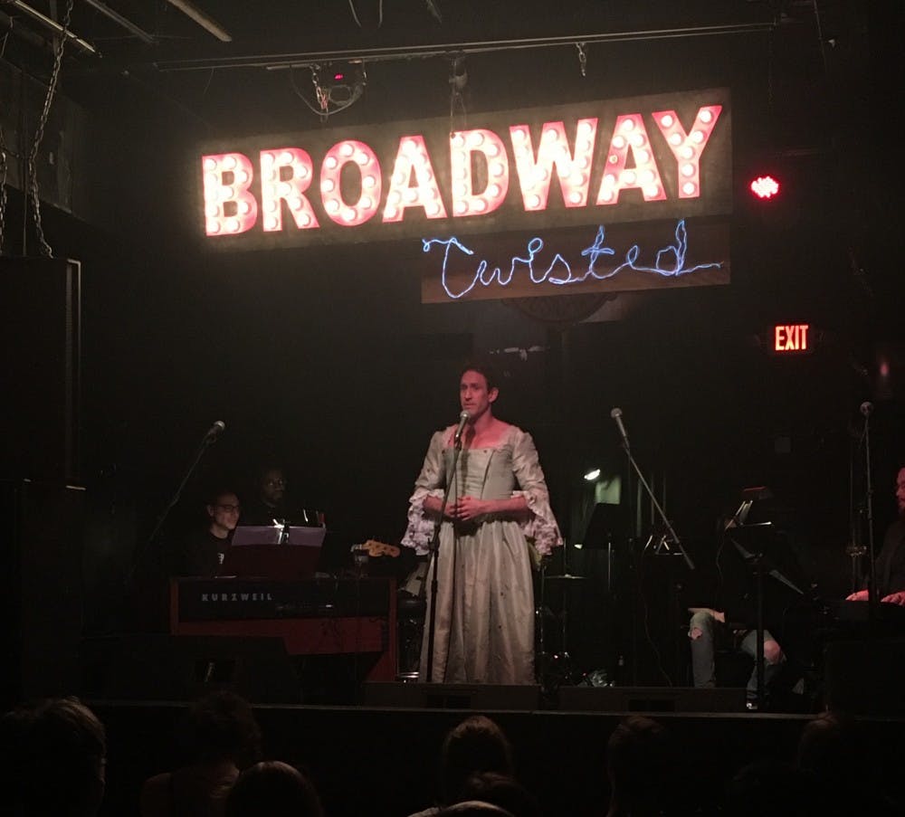<p>Schuyler mastain performs "Burn" from Hamilton at Local 506 on Monday to help raise awareness for HIV/AIDS with Broadway Twisted.</p>