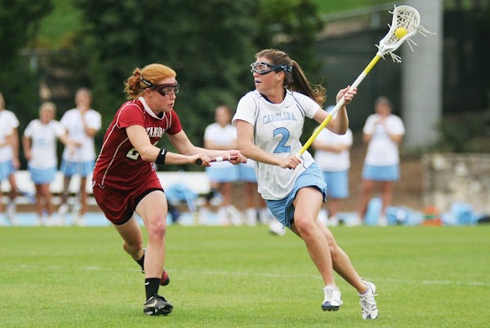 Megan Bosica is one of five seniors on the UNC lacrosse team who went to the NCAA Championship game last season. DTH File