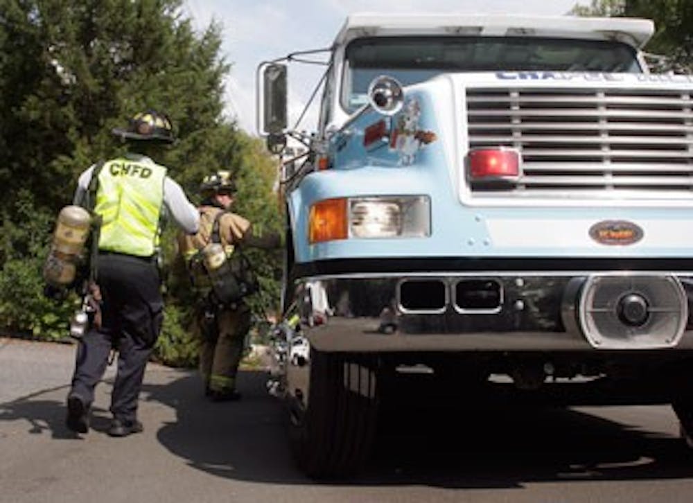 chapel hill fire department firefighters truck