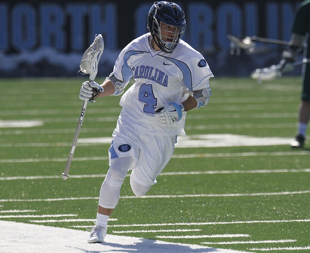 The UNC men's lacrosse team defeated Manhattan 21-5 at Navy Field on Sunday. The game was postponed and moved to the turf field due to snow at the end of last week. 
