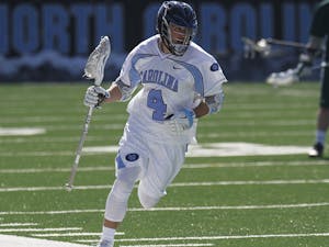 The UNC men's lacrosse team defeated Manhattan 21-5 at Navy Field on Sunday. The game was postponed and moved to the turf field due to snow at the end of last week. 