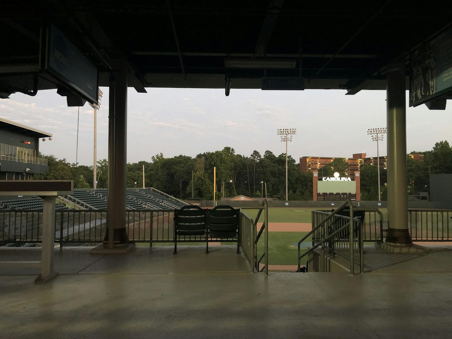 An empty Boshamer Stadium as pictured on Tuesday, June 2, 2020.
