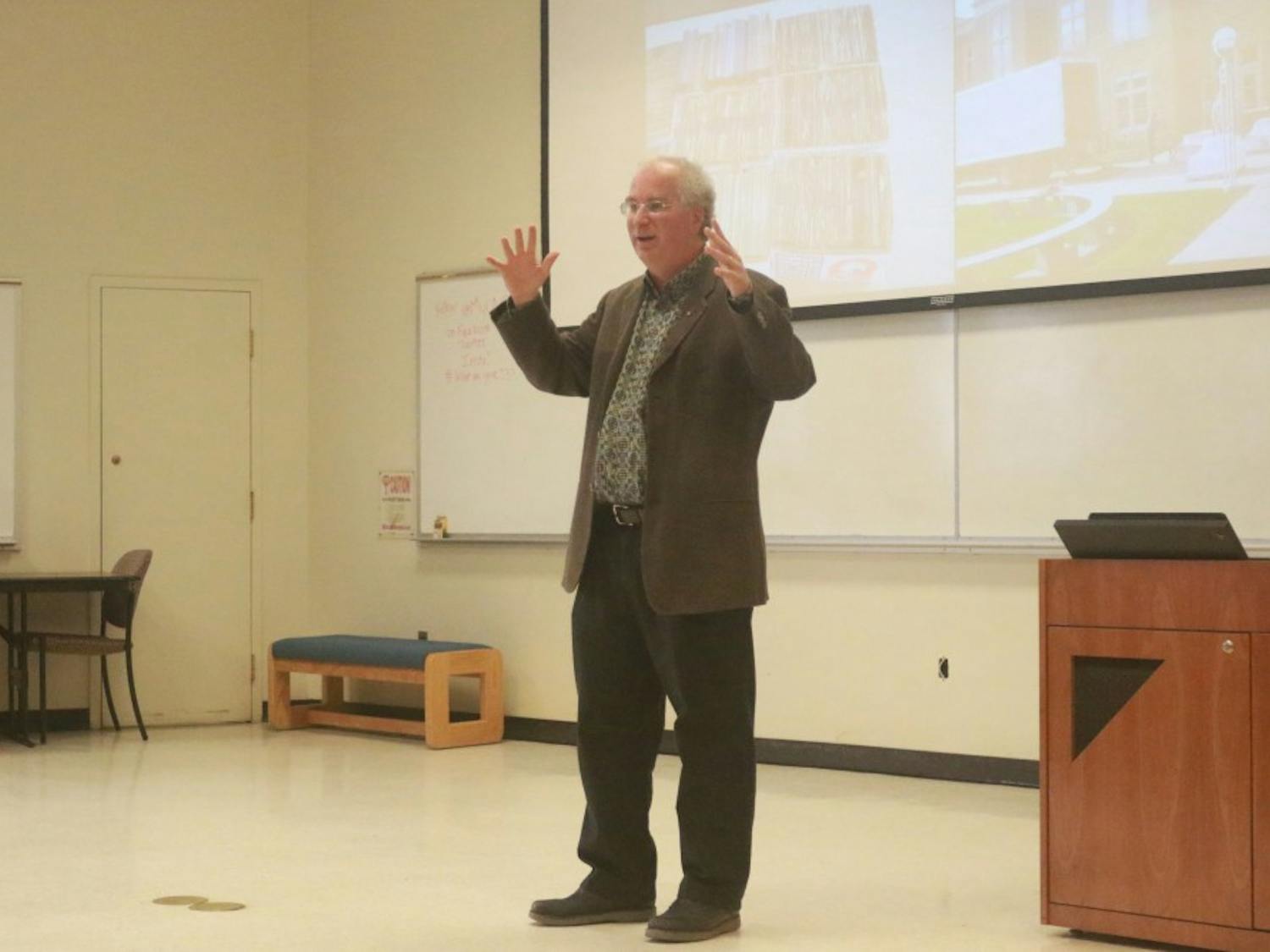 ​Digital Librarian and Internet Archive Founder, Brewster Kahle, delivers his lecture titled "Universal Access to All Knowledge" Friday afternoon in Manning Hall. 