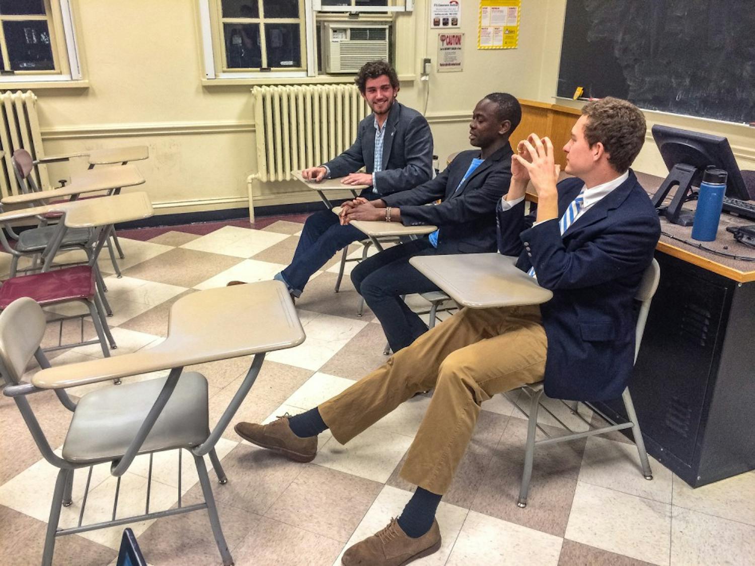 The Out-of-State Student Association hosted a debate on Monday for the Student Body President candidates.