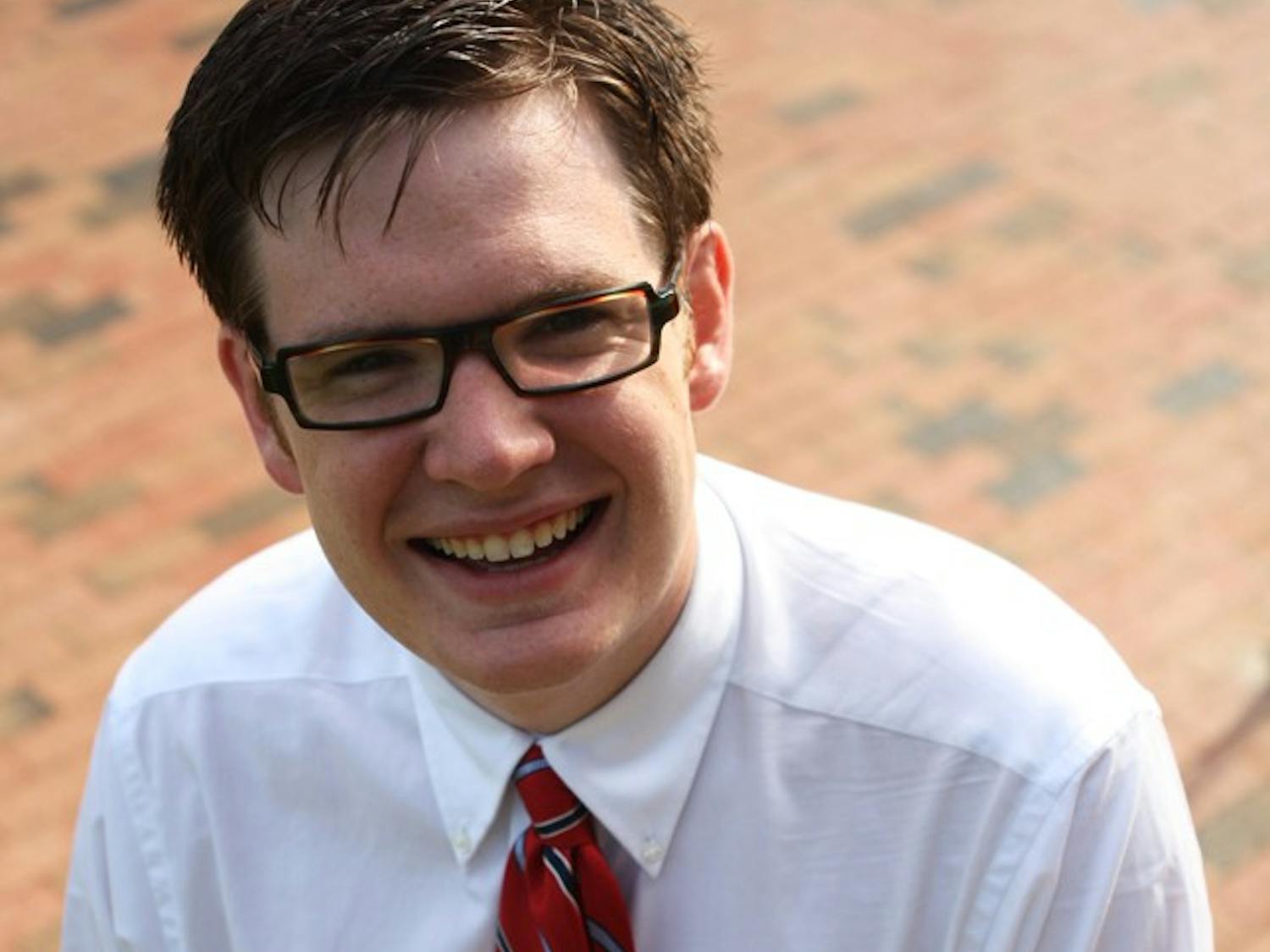 Photo: Lee Storrow brings youth to Chapel Hill Town Council race (Erin Hull)
