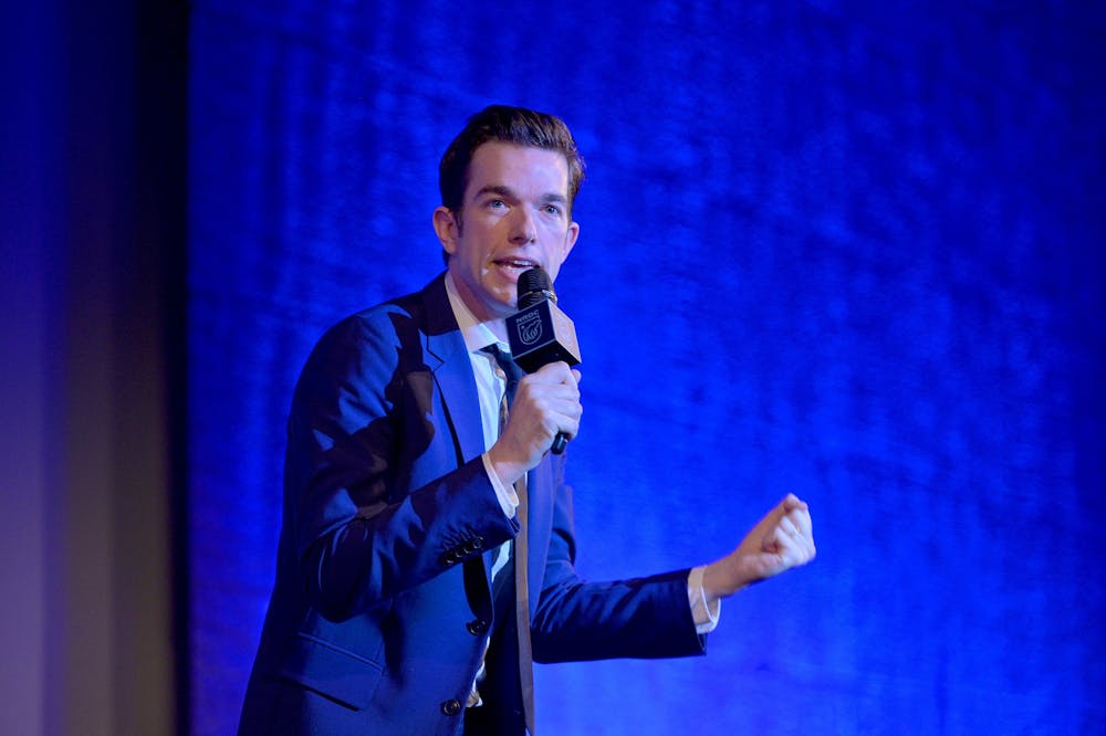 John Mulaney performs onstage at NRDC's "Night of Comedy" Benefit, in partnership with Discovery, Inc. hosted by Seth Meyers, on April 30, 2019, in New York City. Photo Courtesy of Getty Images. 