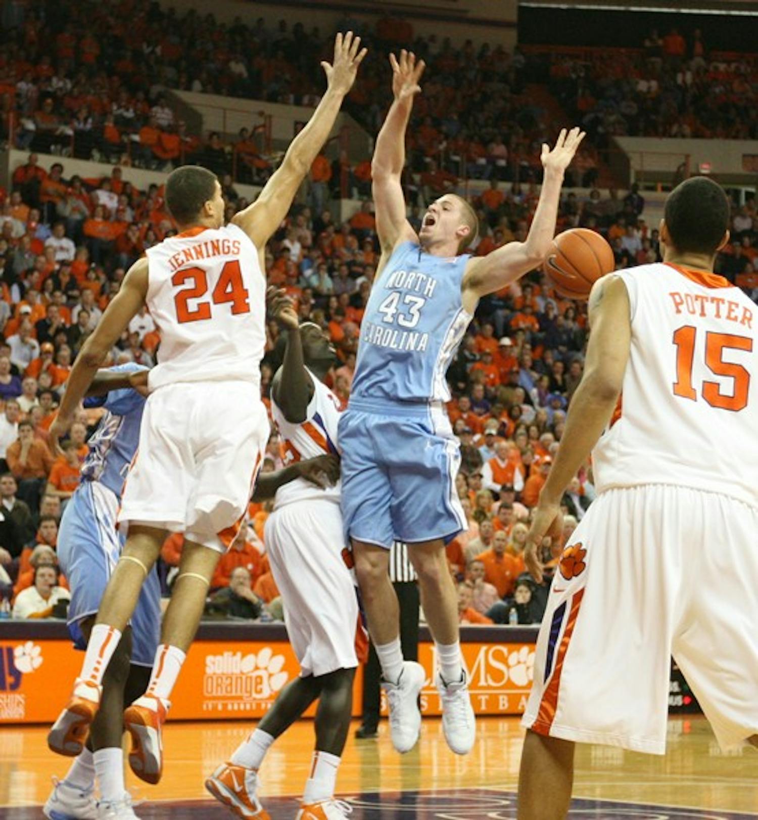 Freshman Travis Wear stepped into Davis’ role last week against Wake Forest in his first career start. DTH/Phong Dinh