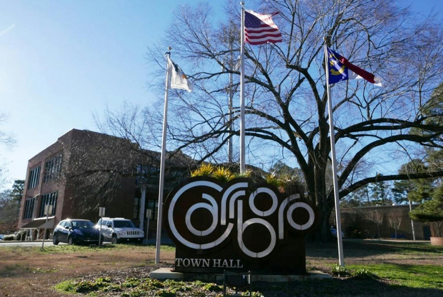 Carrboro town sign