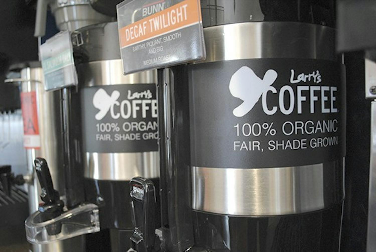 Larry's Coffee, which is 100% organic, is now served in Lenoir Dining Hall. 