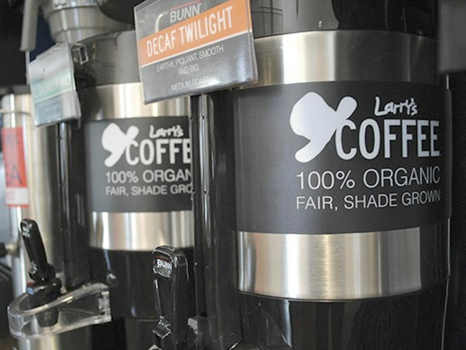 Larry's Coffee, which is 100% organic, is now served in Lenoir Dining Hall. 