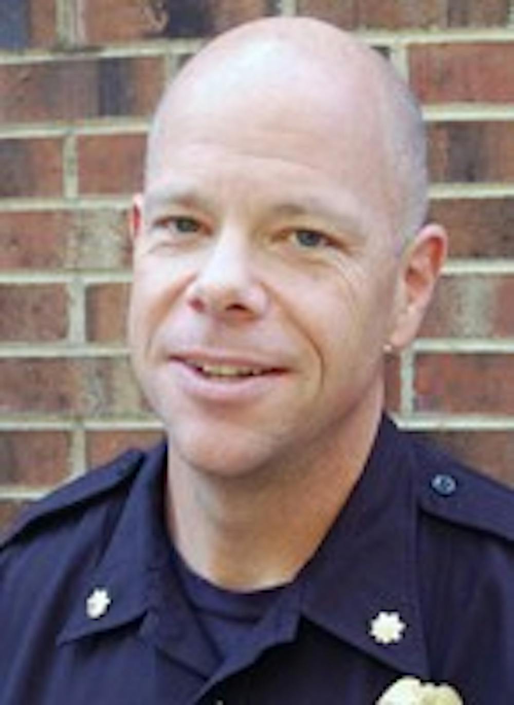 	Assistant chief Chris Blue began at the department in 1997.