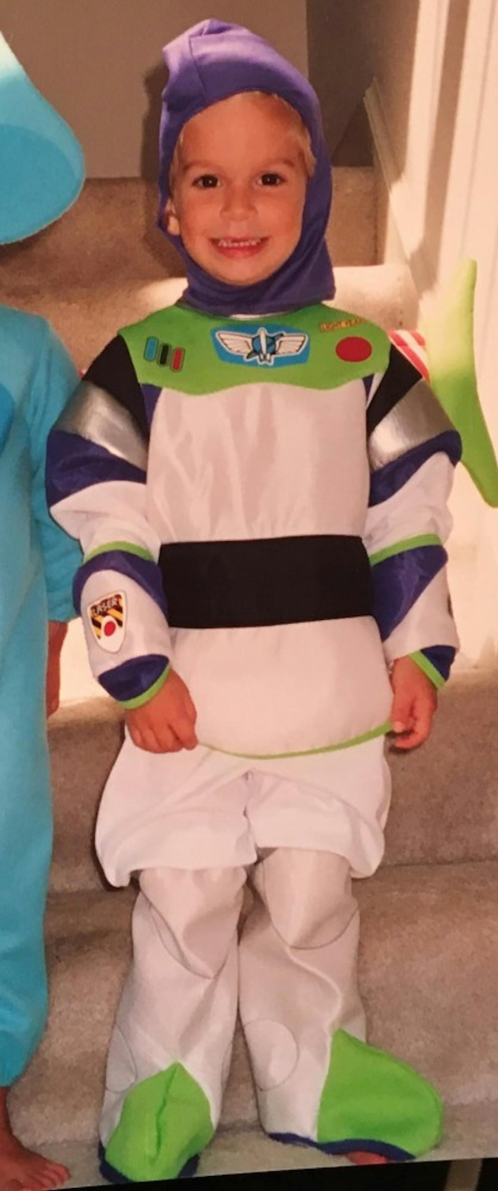 <p>Jack Skahan dressed up as Buzz Lightyear as a child. Photo courtesy of Karen Skahan.</p>