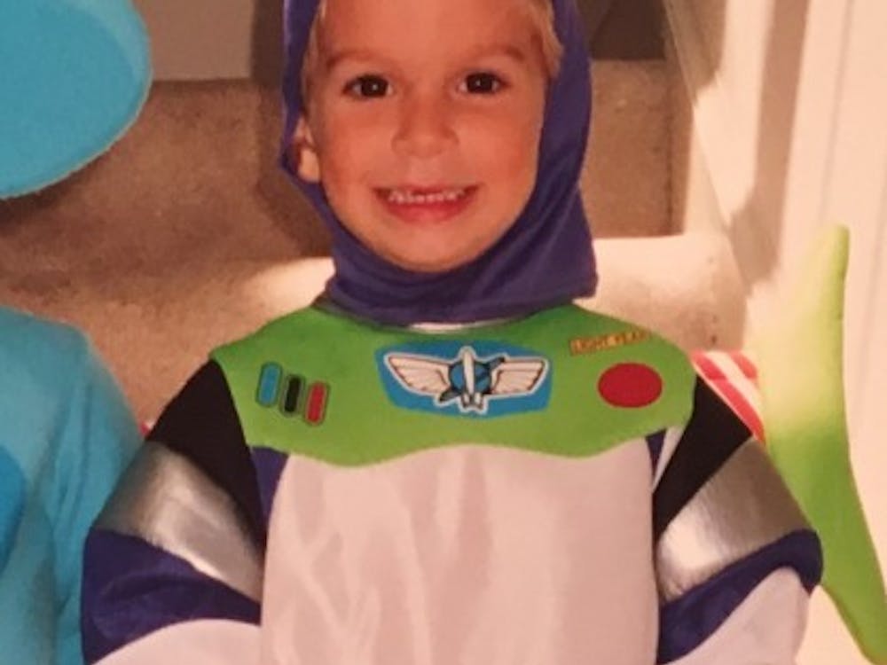 Jack Skahan dressed up as Buzz Lightyear as a child. Photo courtesy of Karen Skahan.