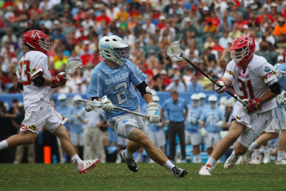 The North Carolina men's lacrosse team defeats Maryland to claim a