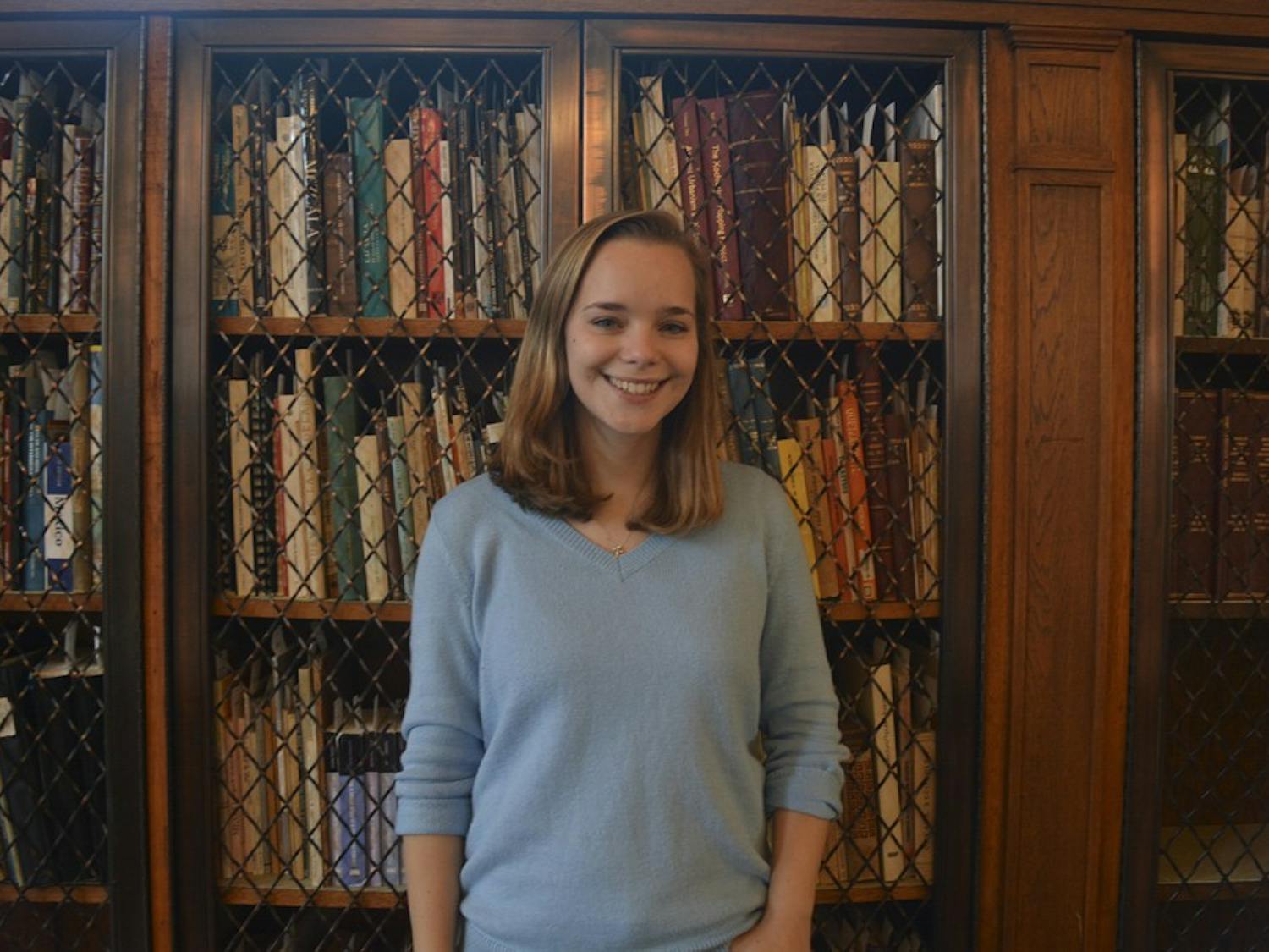 UNC sophomore, Grace Towery, wrote a paper for English 120, using the rare book collection in Wilson Library, that is now being published in a humanities journal