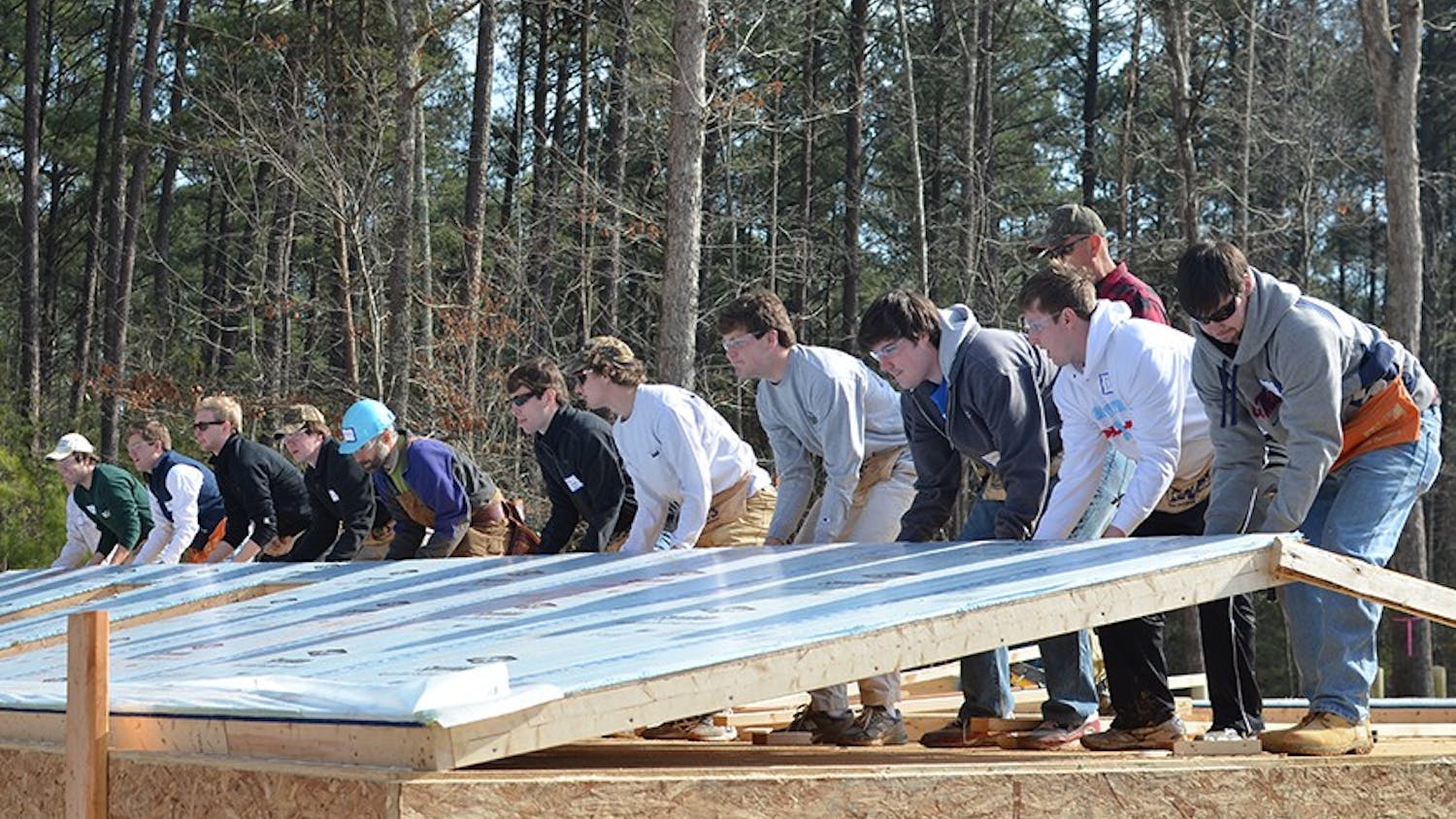Brothers for David, a partnership of several UNC fraternities, work together with Habitat for Humanity to build a house in honor of David Shannon. The house will home a lower-income CH family whose parents work as custodians on UNC’s campus.