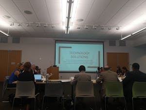 The Chapel Hill Town Council looks at the overview of technology use in areas like security, construction and digital transformation. The council met for a work session on Wednesday, Sept. 18, 2019.