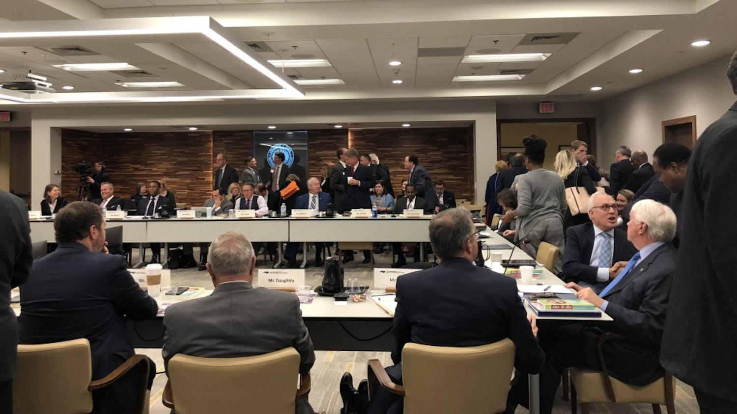 The Board of Governors' Nov. 9, 2018 meeting included remarks from Margaret Spellings on her announcement to resign as UNC-system president, a public comment session on Silent Sam and a grant supporting adult students.&nbsp;