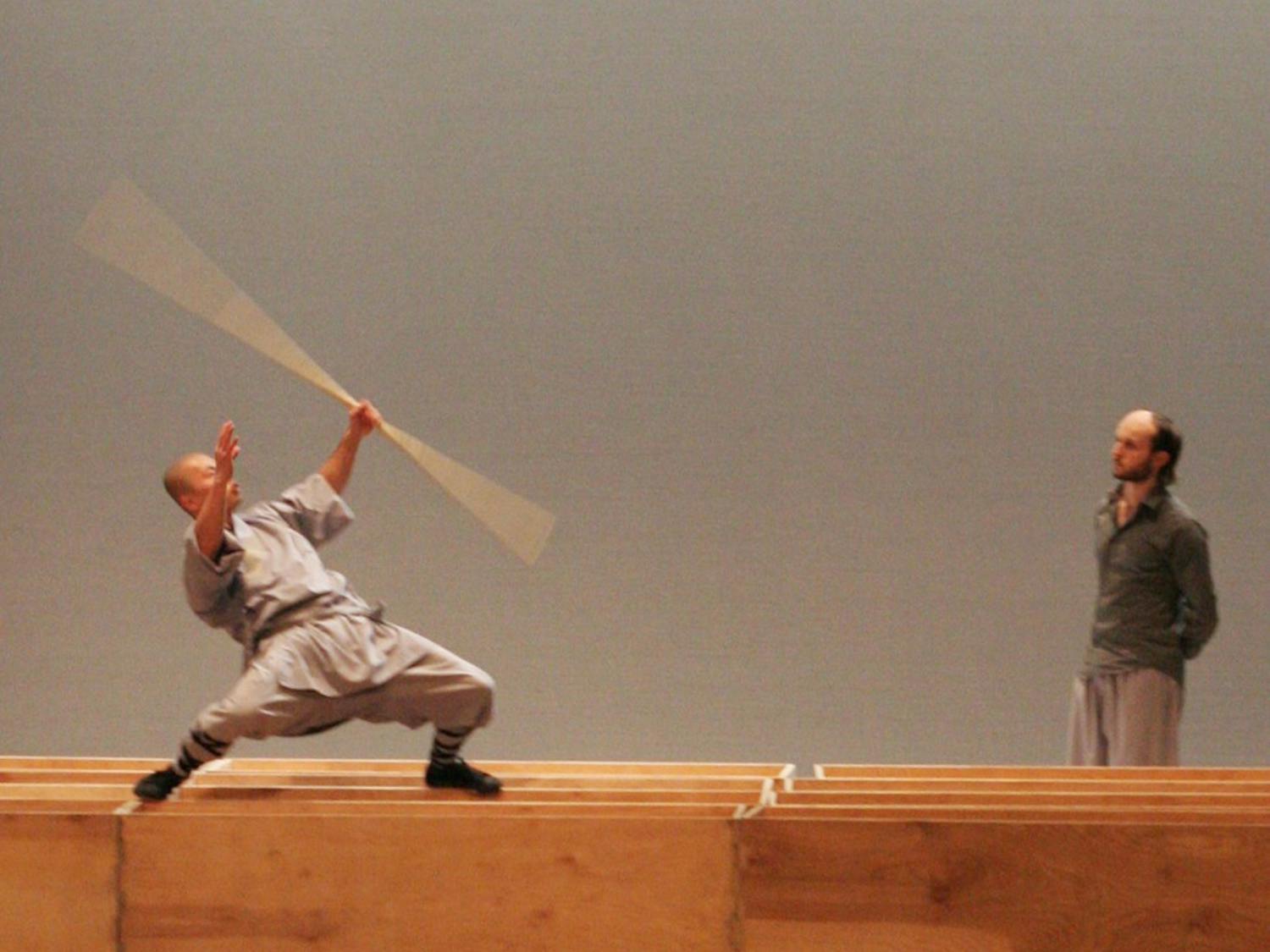 A cast member for Sutra performs at Memorial Hall, one of the group’s two stops in the United States. There was a diverse selection of shows at Memorial Hall this fall including the Silk Road Ensemble with Yo-Yo Ma.