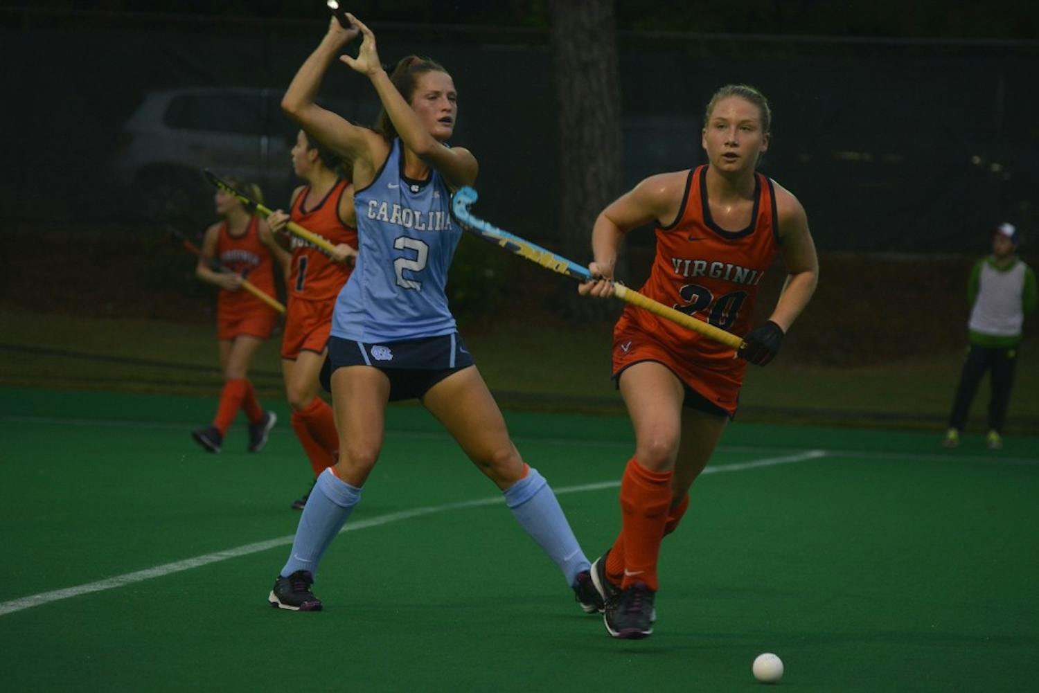 The UNC Women's Field Hockey team overcame Virginia in 3-2 overtime victory on Friday, October 7.