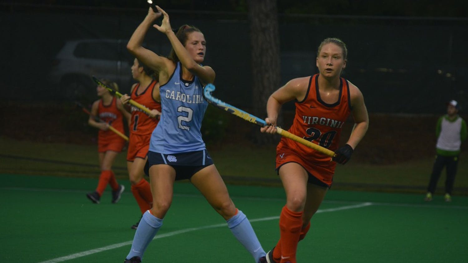 The UNC Women's Field Hockey team overcame Virginia in 3-2 overtime victory on Friday, October 7.
