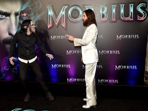 Jared Leto, right, attends the "Morbius" Fan Special Screening at Cinemark Playa Vista and XD on March 30, 2022, in Los Angeles, California. Photo courtesy of Alberto E. Rodriguez/Getty Images/TNS.