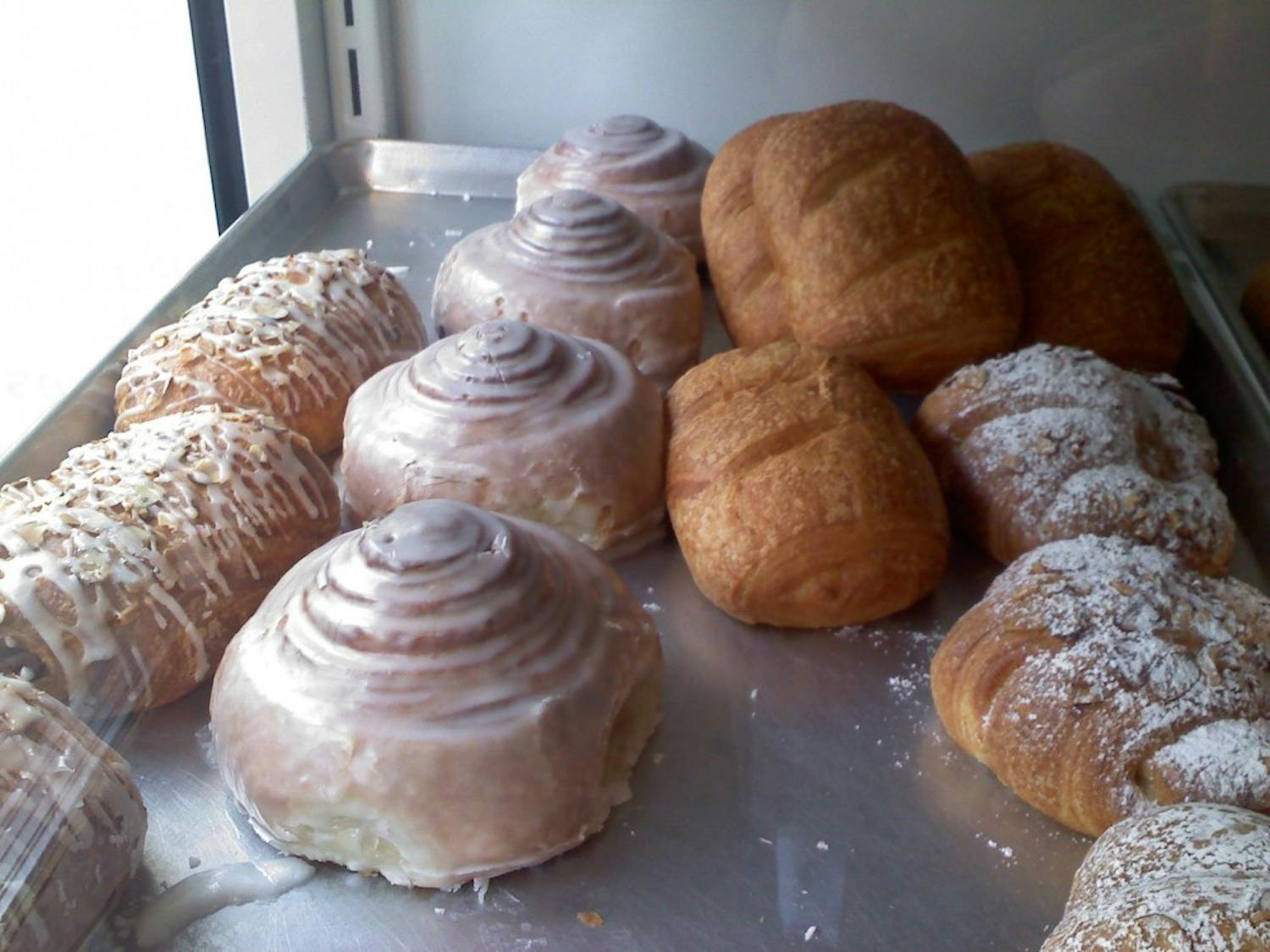	At the Daily Grind you can get a wide assortment of pastries and snacks to accompany your drink.
