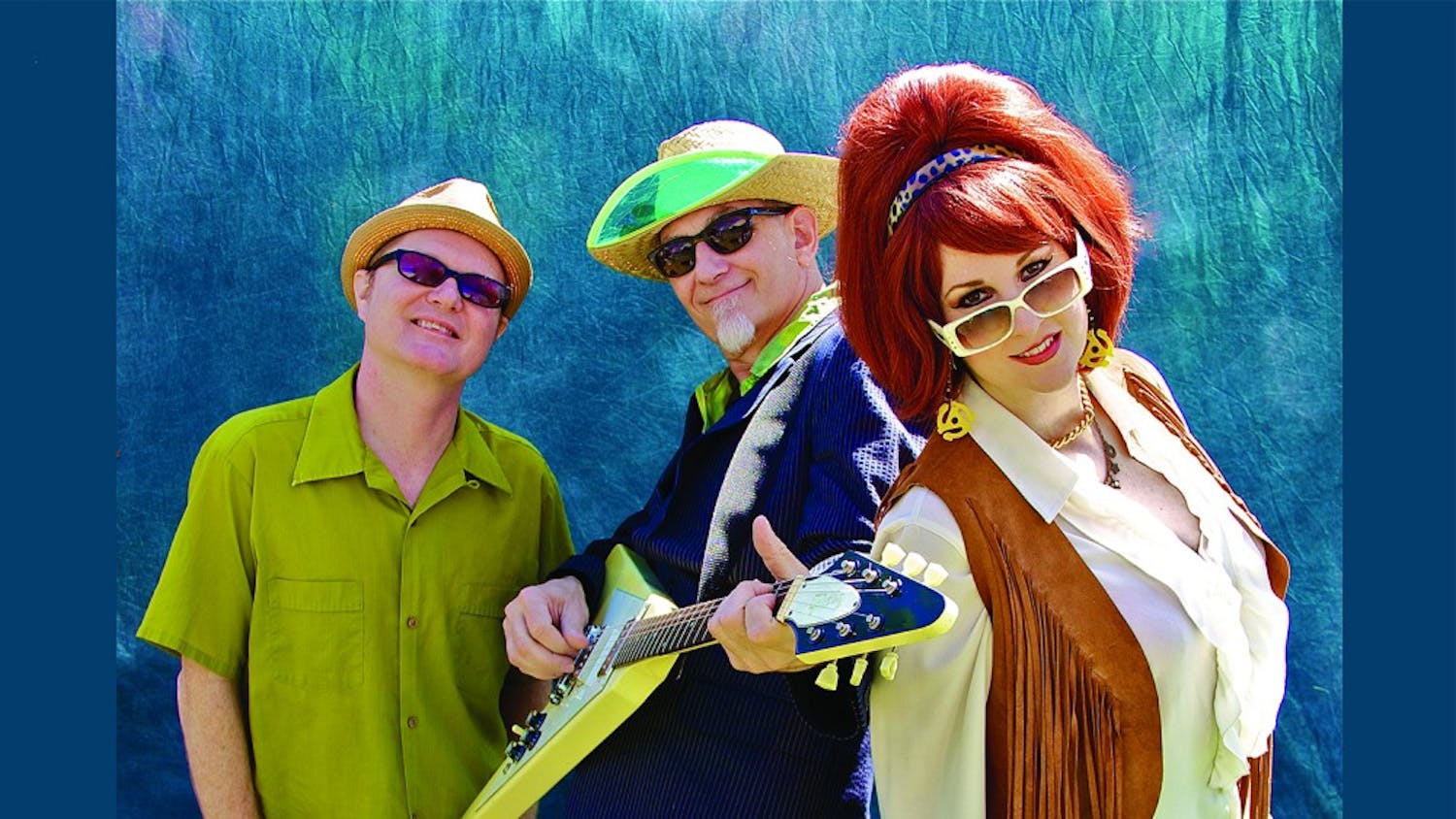 (Left) Dave Hartman (Drums), Rick Miller (Guitar/Vocals), and Mary Huff (Bass/Vocals) are Southern Culture on the Skids.