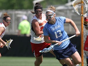 Women's lacrosse played Maryland in the final round of the ACC tournament on Easter Sunday, April 24 at WakeMed Stadium in Cary, NC.