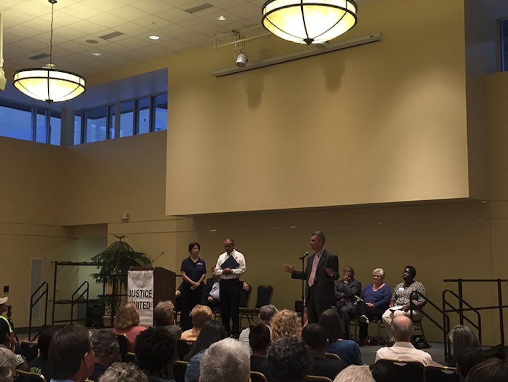 Hundreds gather at Justice United assembly to discuss affordable housing