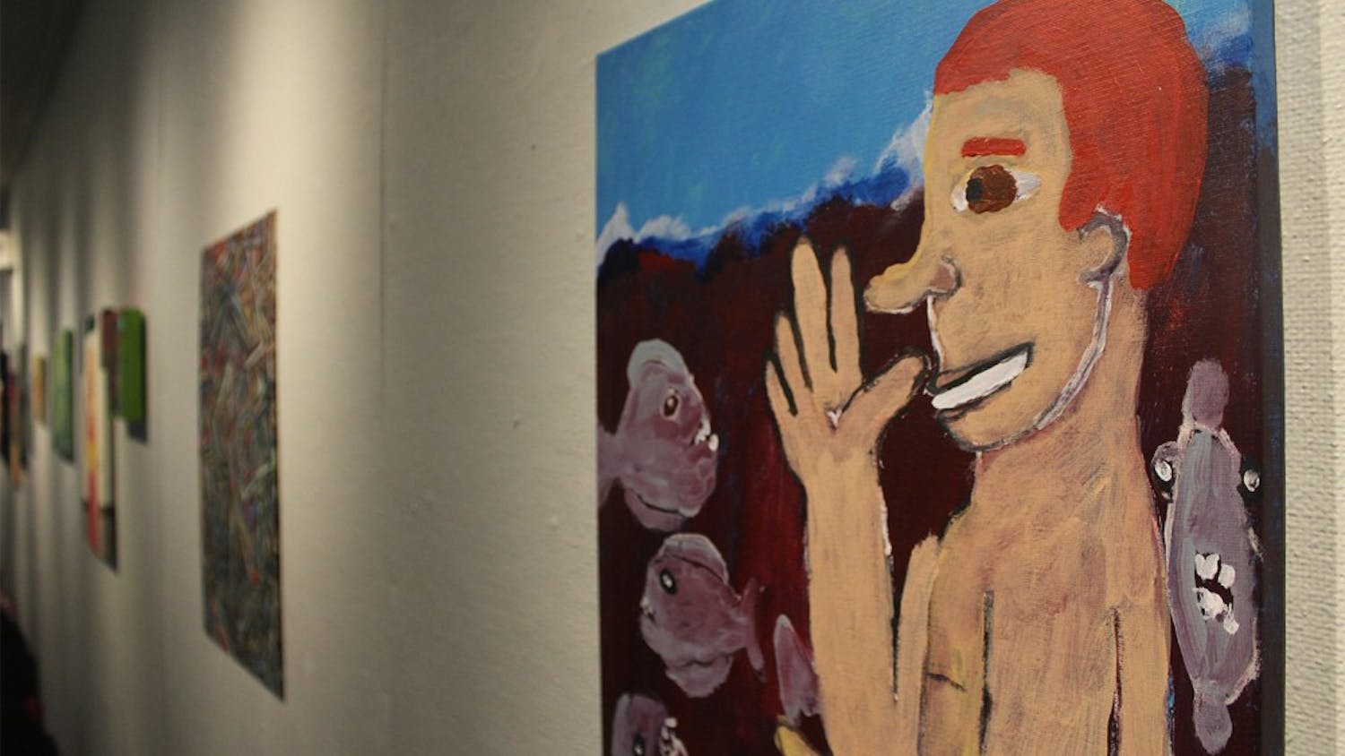 New exhibit in the Student Union of art created by the mentally ill