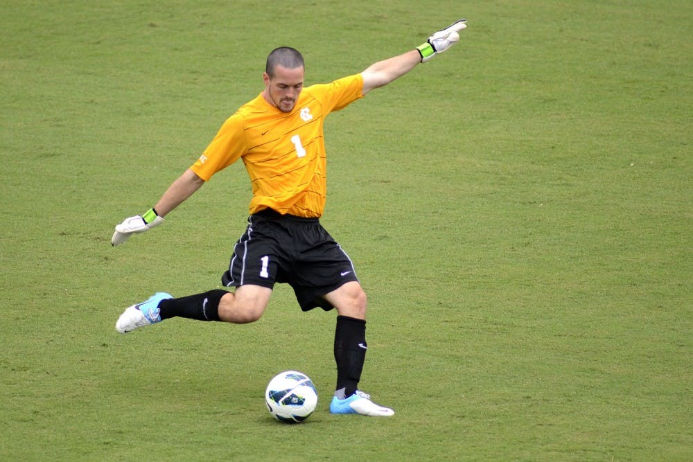 Former UNC  soccer goalie Scott Goodwin led the Carolina RailHawks to the quarterfinals of the 2014 Lamar Hunt U.S. Open Cup.