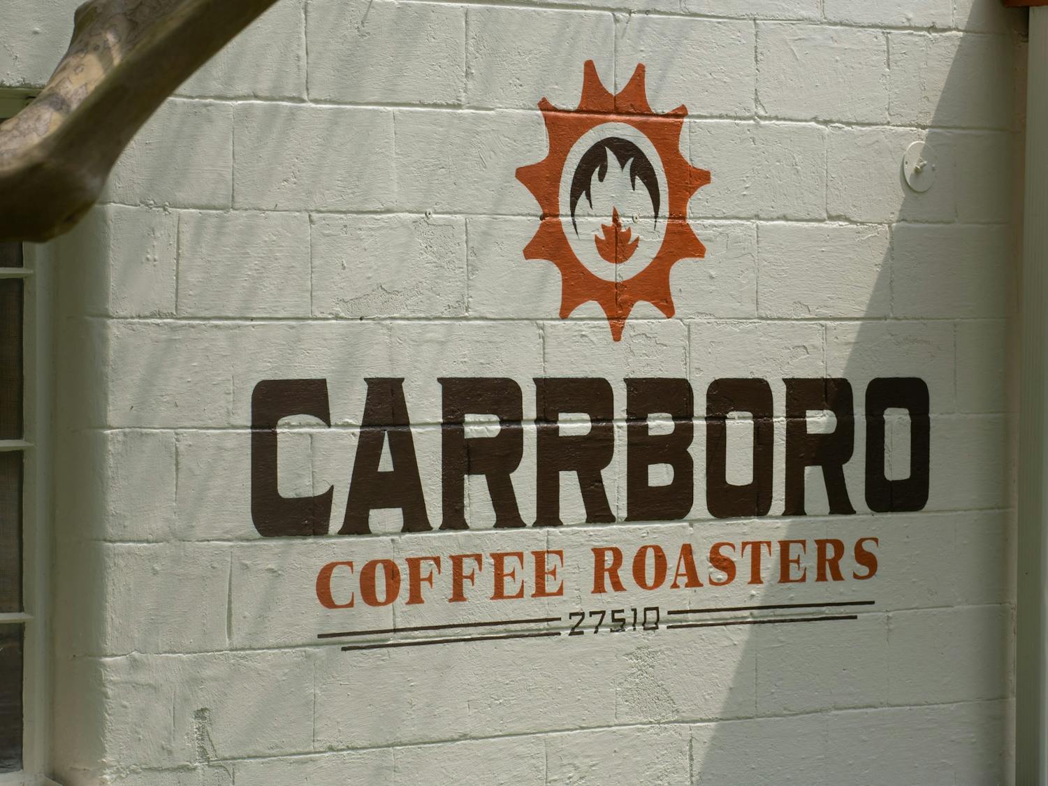 Side entrance of the Carrboro Coffee Roasters building in Chapel Hill, NC, pictured on Thursday, April 6, 2023.