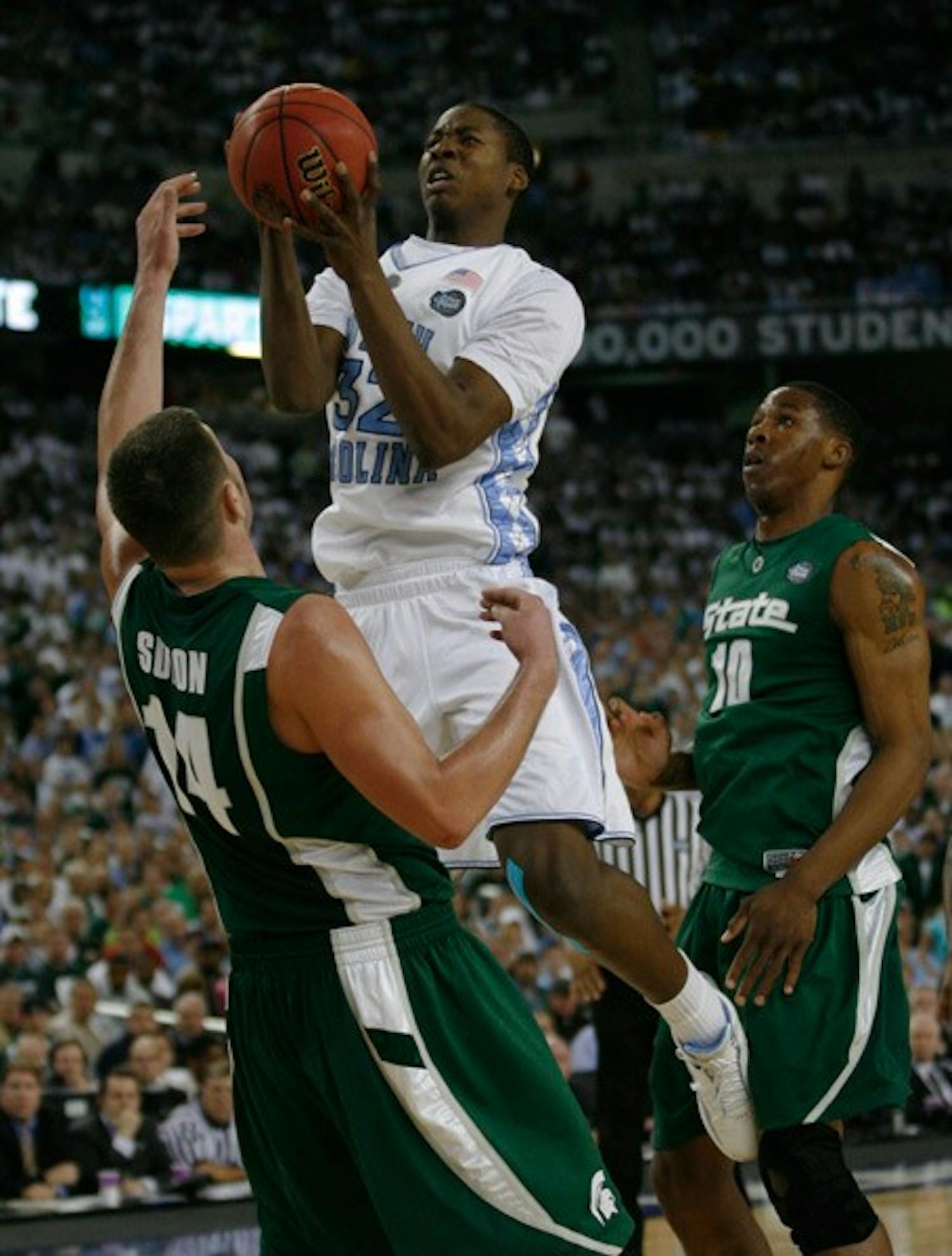 Forward Ed Davis had 11 points and eight rebounds against Michigan State in last year's NCAA title game. DTH File Photo