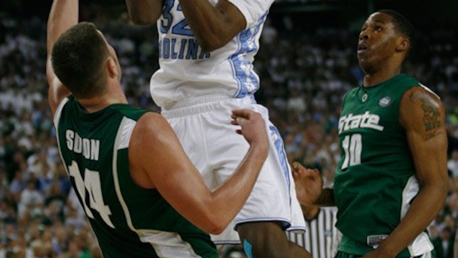 Forward Ed Davis had 11 points and eight rebounds against Michigan State in last year's NCAA title game. DTH File Photo