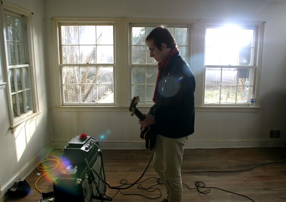 Punk rocker Ted Leo indulges in some amplifier worship. Courtesy of Matador Records