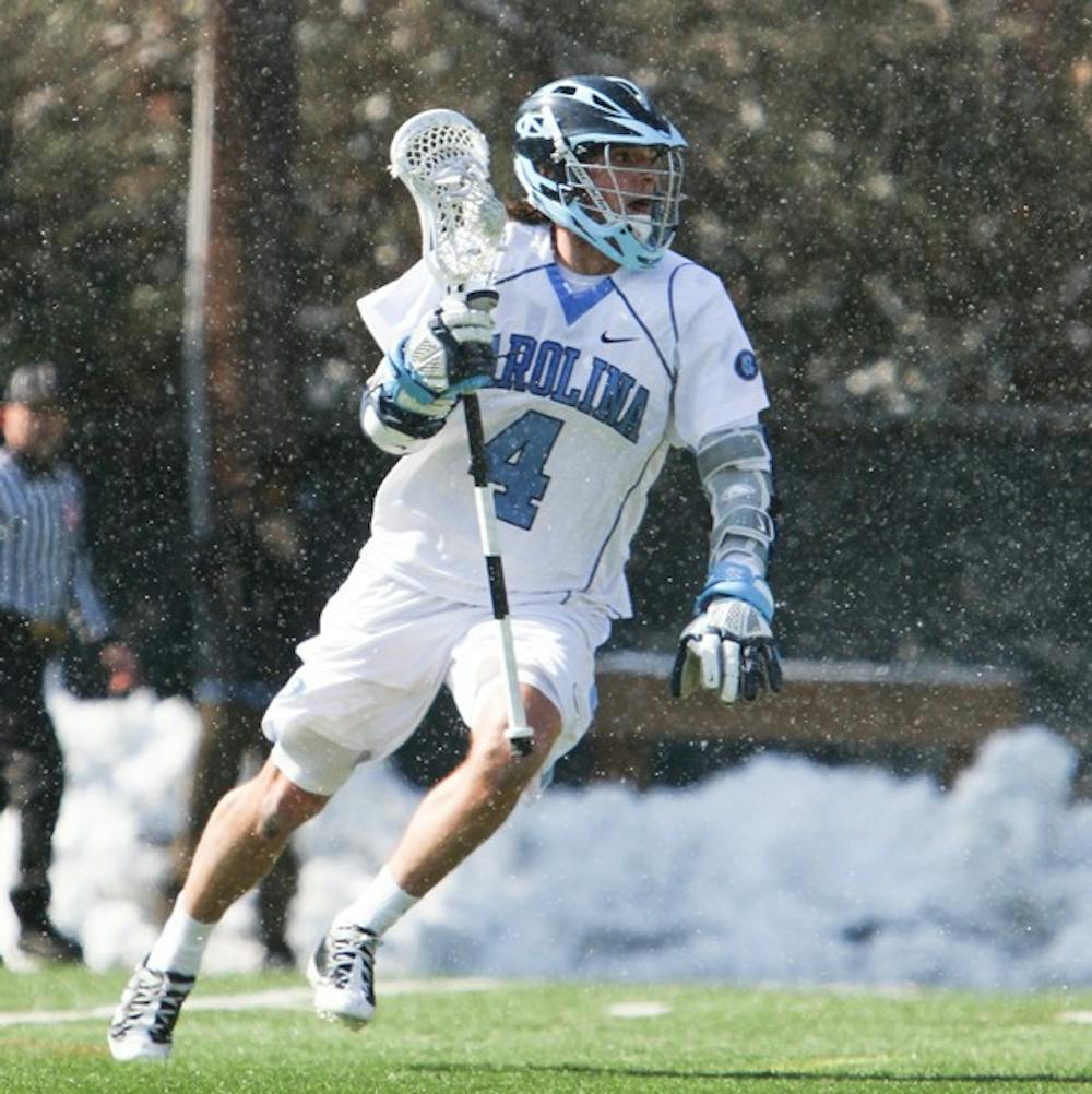 All-American attackman Billy Bitter grabbed two assists in North Carolina’s 5-4 win against Bryant University. DTH/Phong Dinh