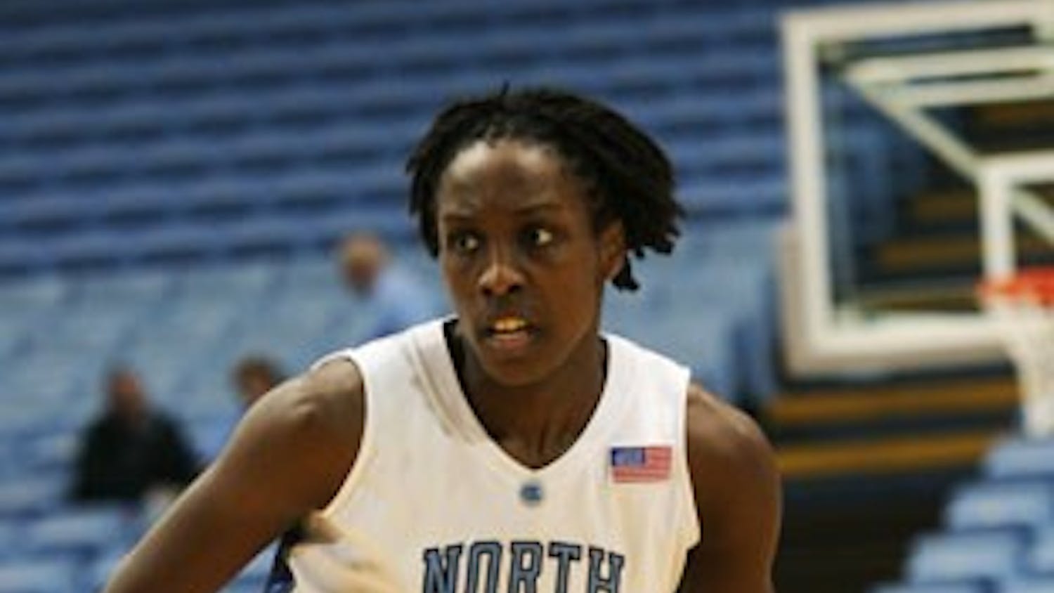 Sophomore Laura Broomfield saw extensive action against College of Charleston. DTH/B.J. Dworak