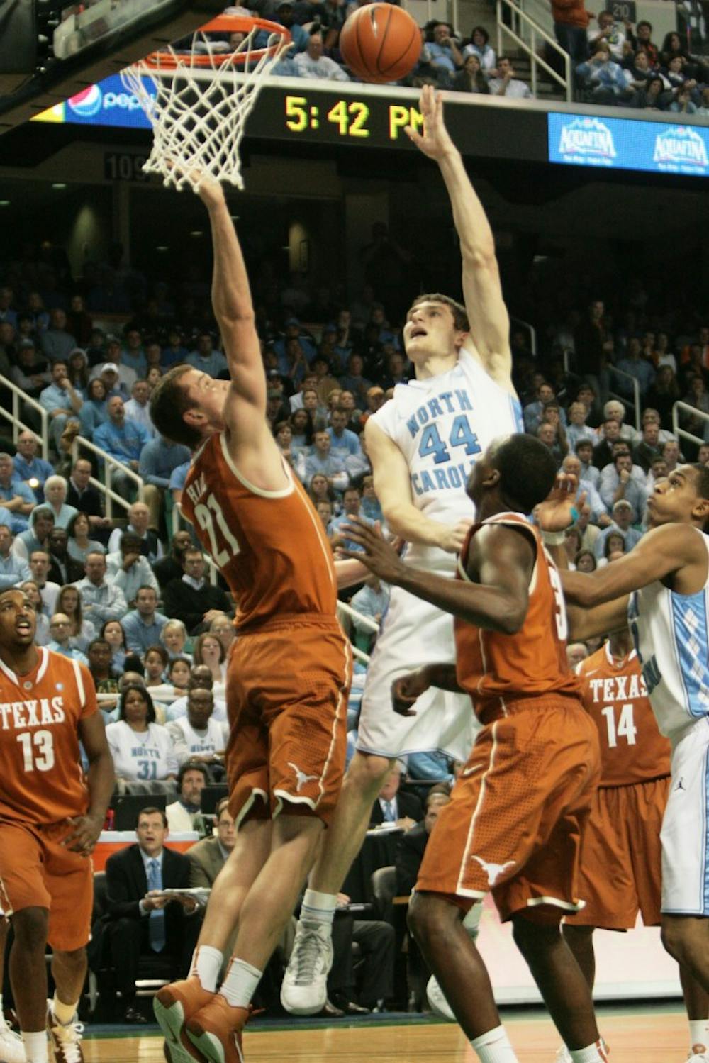 	Tyler Zeller had 14 points and seven rebounds but missed a key left-handed hook shot in the final seconds of the game on Saturday.