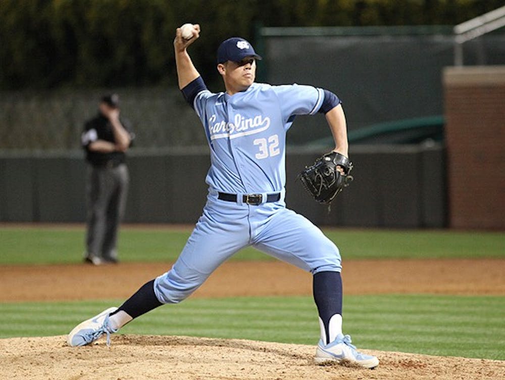 UNC men's baseball lost to Clemson 5-4 on Monday April 1 in the third game of the series.