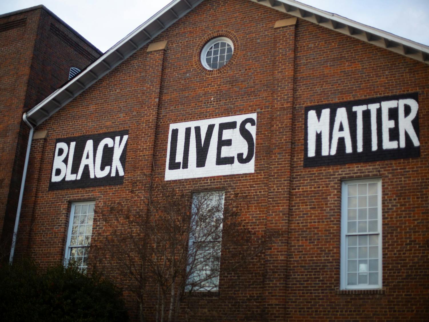 A Black Lives Matter mural at the intersection of West Main and Jones Ferry In Carrboro on Feb. 1, 2021.