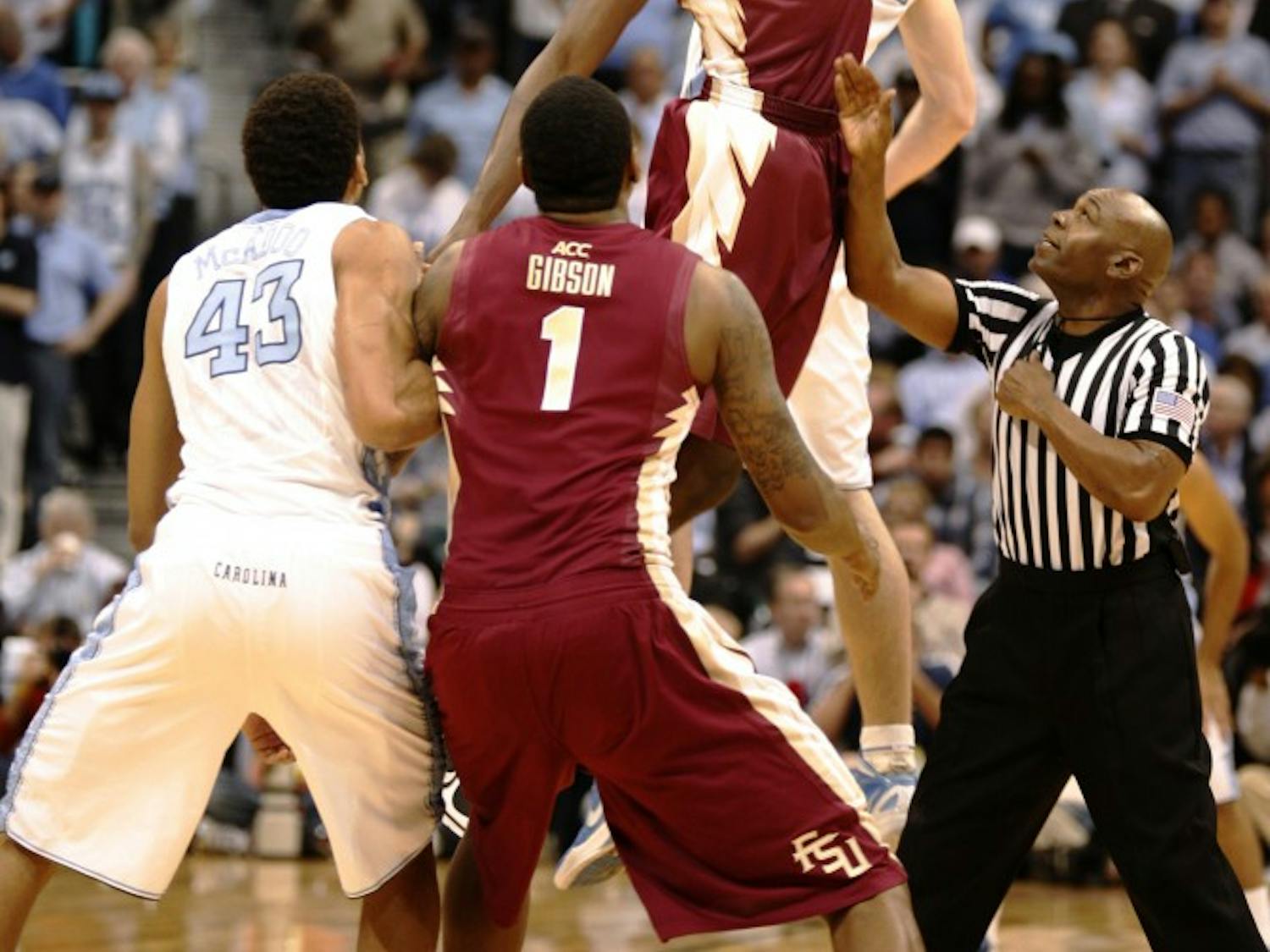 	The North Carolina Tar Heels lost to the Florida State University Seminoles 85-82 Sunday, March 11 in the Philips Arena in Atlanta during the ACC Championship Game. 