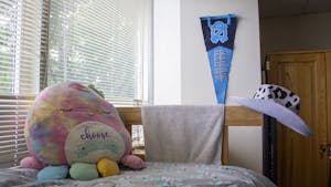 A UNC dorm room is pictured on June 15, 2022.