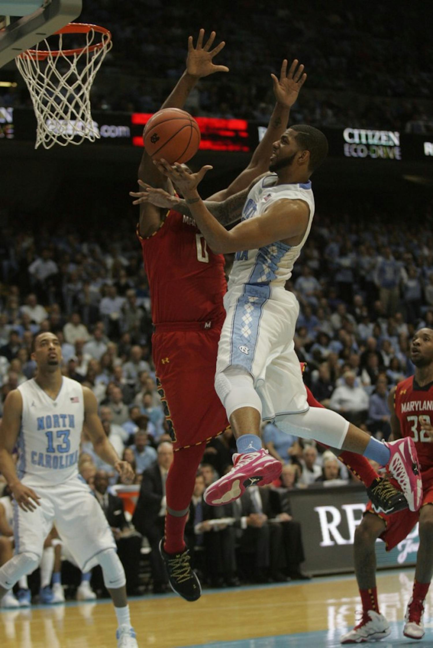 UNC defeated Maryland 75-63 in their last ACC meeting in Chapel hill, N.C. 