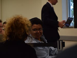 Maya Little pleaded not guilty to her charge of violating the honor code at her honor court hearing at the UNC Student Union on Thursday, Oct. 25, 2018.