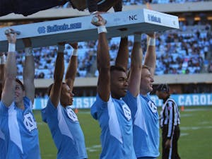 The UNC football team goes undefeated in Kenan Stadium for the 2015 season after their win against Miami on Saturday afternoon.