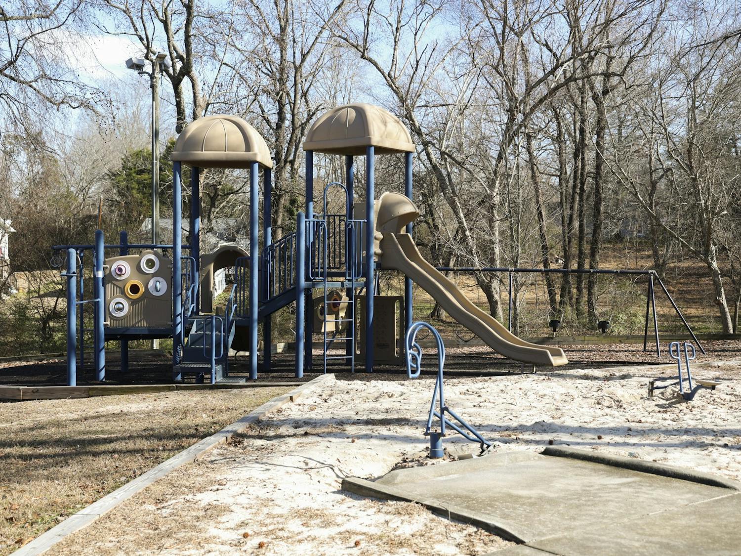 Henry W. Baldwin Park is located in Carrboro, N.C., pictured here on Wednesday, Jan. 18, 2023. Orange County is planning to use the rest of the Federal American Rescue Plan Act (ARPA) funds towards improving community spaces in Carrboro like Baldwin Park.